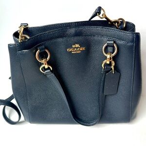 Coach Navy Leather Women's Bag